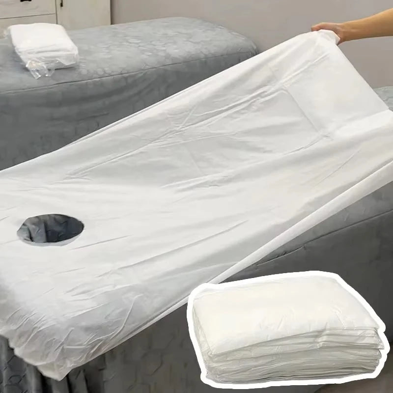 100*215cm Disposable Elastic Bed Sheets Non-Woven Fabrics Breathable Mattress Cover Applicable Massage Salon Spas Bedding 10 pcs