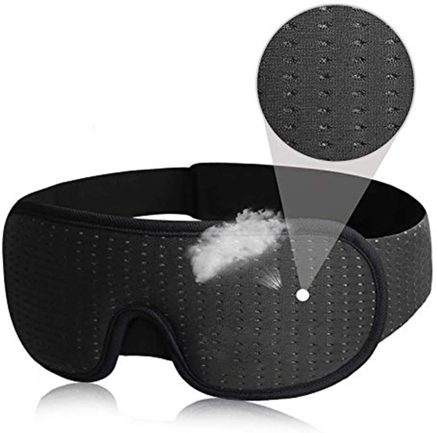 3D Contoured Sleep Mask – Blackout Padded Eye Mask