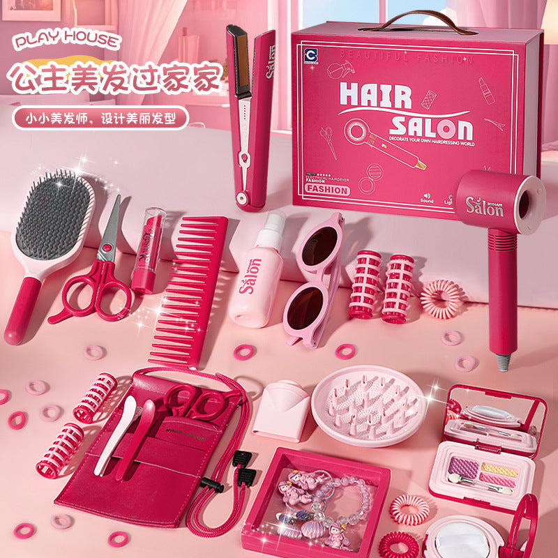 Kids Hair Salon Toy Set – Pretend Play Hairdresser Kit