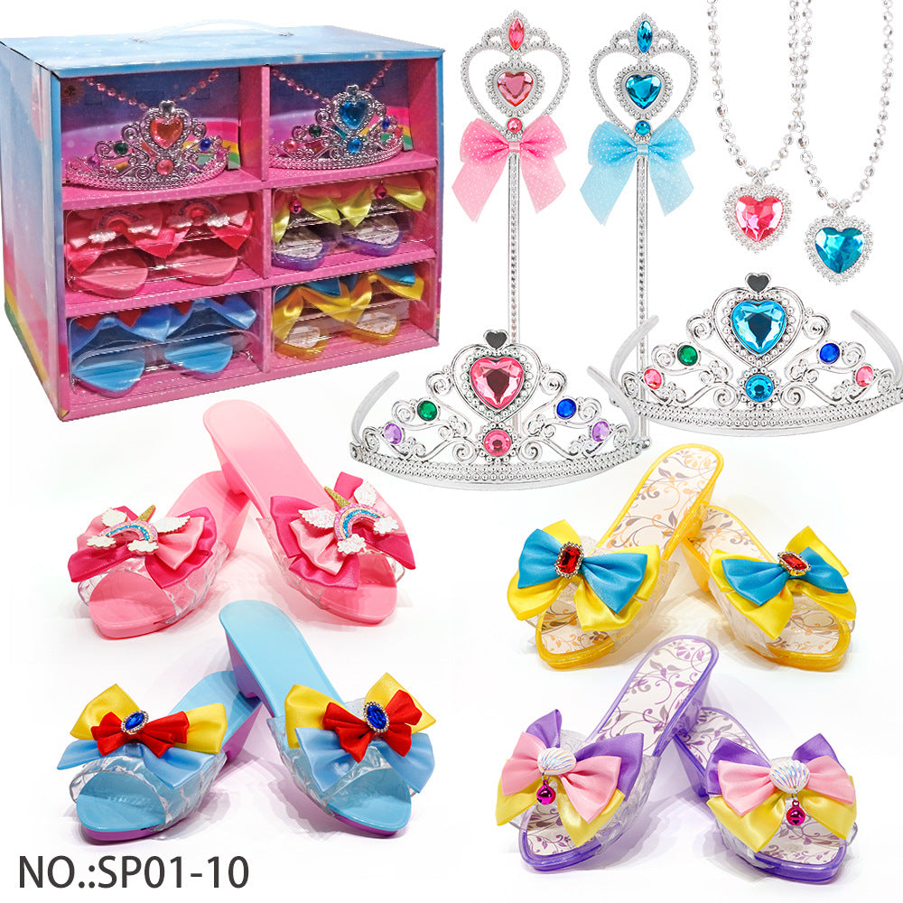 Girls Princess Dress-Up Set – Pretend Play Rings & Accessories