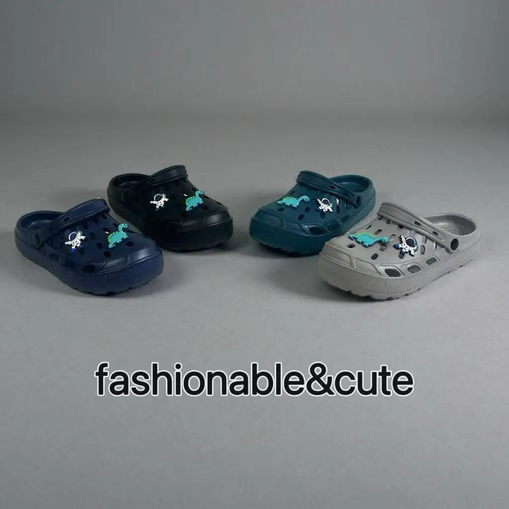 Boys Dinosaur Clogs – Lightweight Beach & Pool Shoes