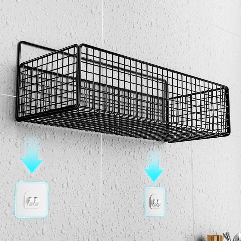 1PC Multifunctional Bathroom Organiser Toiletries Organiser No-Punch Bathroom Shelf Bathroom Kitchen Wall Mount Storage Rack