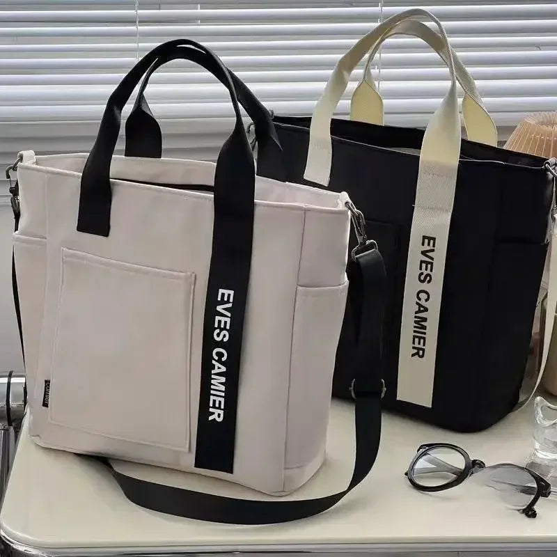 Waterproof Nylon Tote Bag – Large Capacity Casual Shoulder Bag