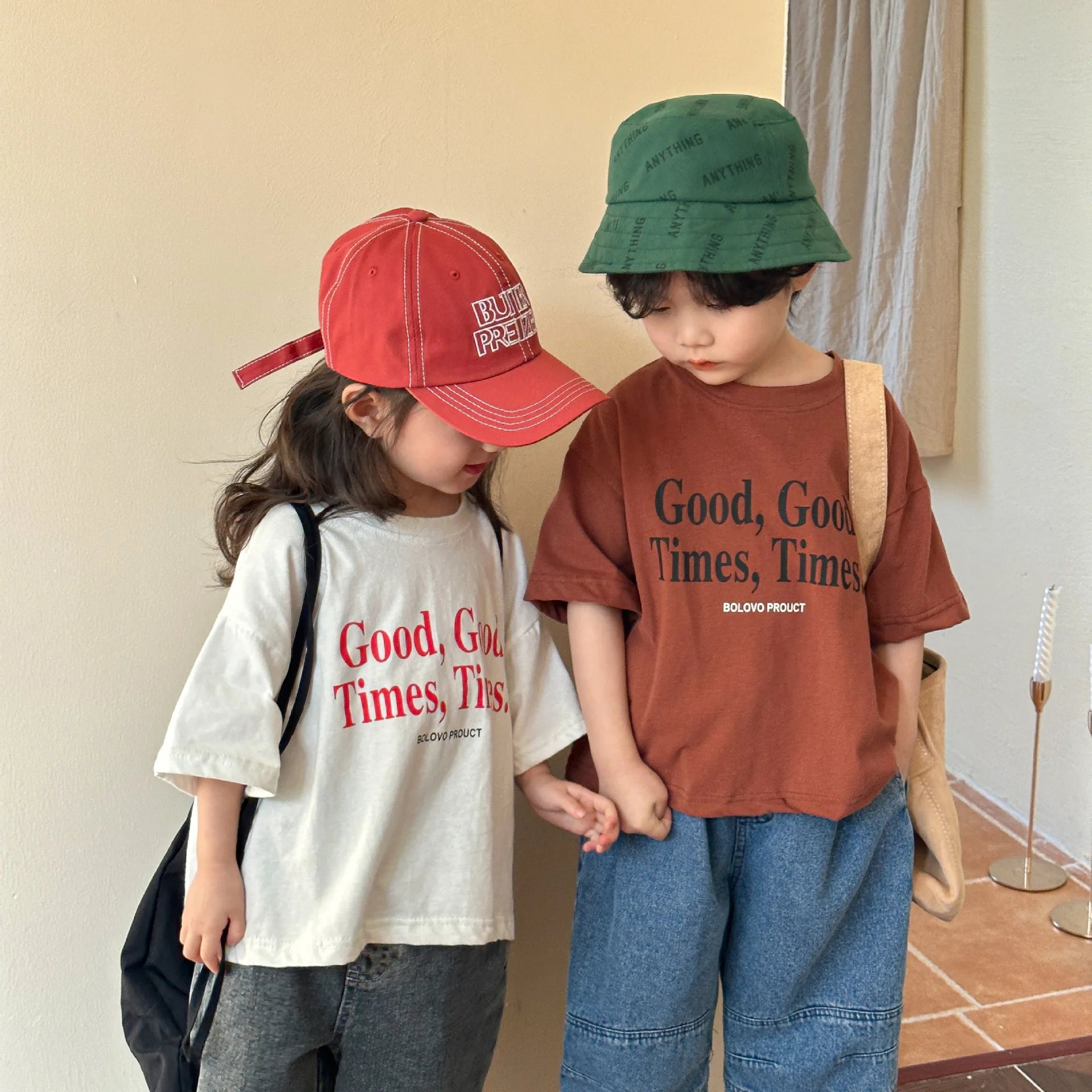 Kids Letter Print T-Shirt – Loose Cotton Summer Tee
