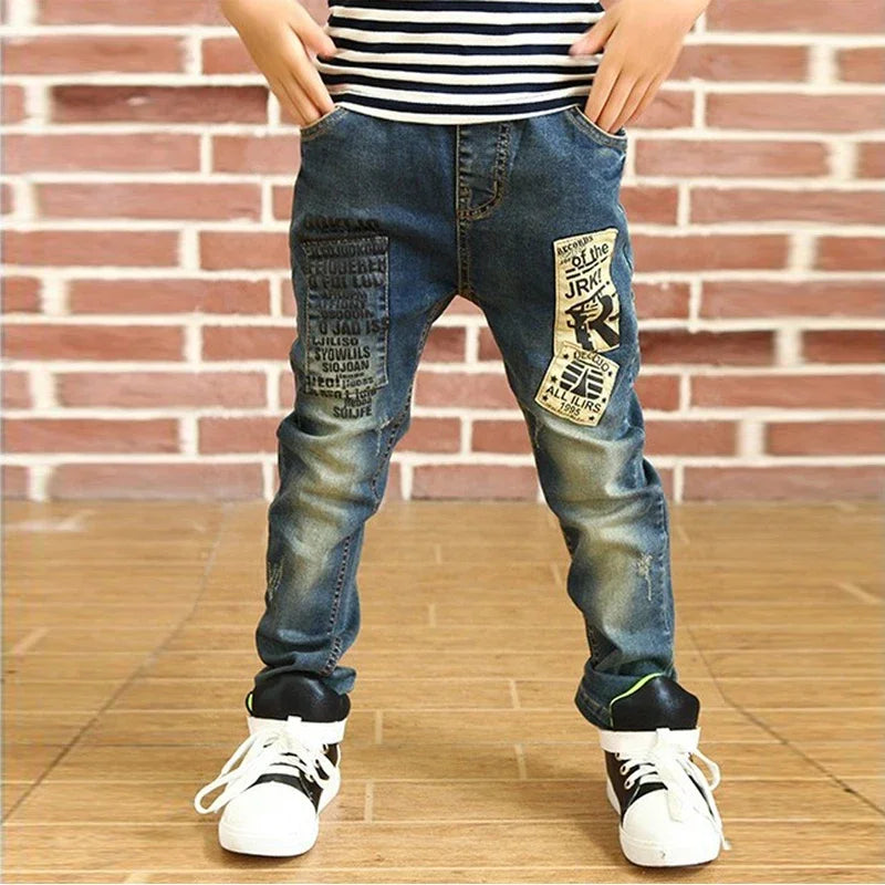 Kids Stretch Skinny Jeans – Elastic Waist Denim (4–13 Years)