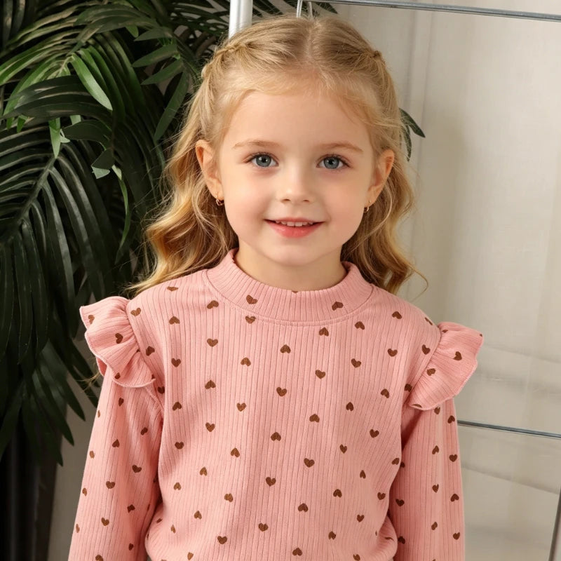 Kids Striped Long-Sleeve T-Shirt – Soft Warm Everyday Top