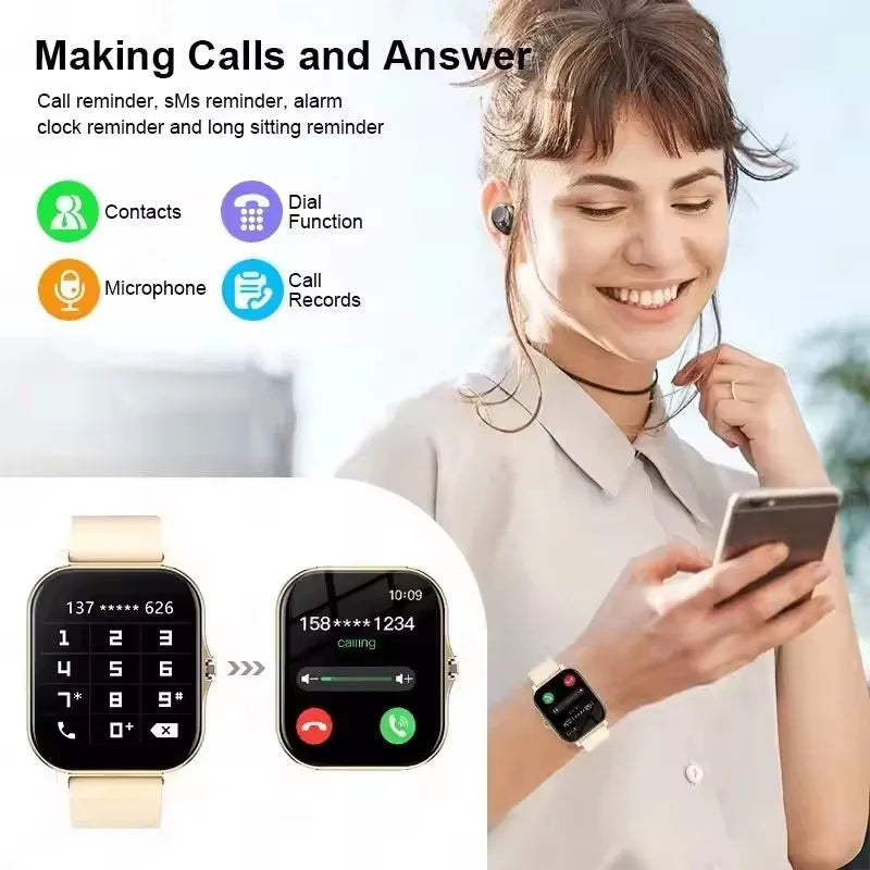 HT30 Full-Touch Smartwatch – Calls, Music & Reminders