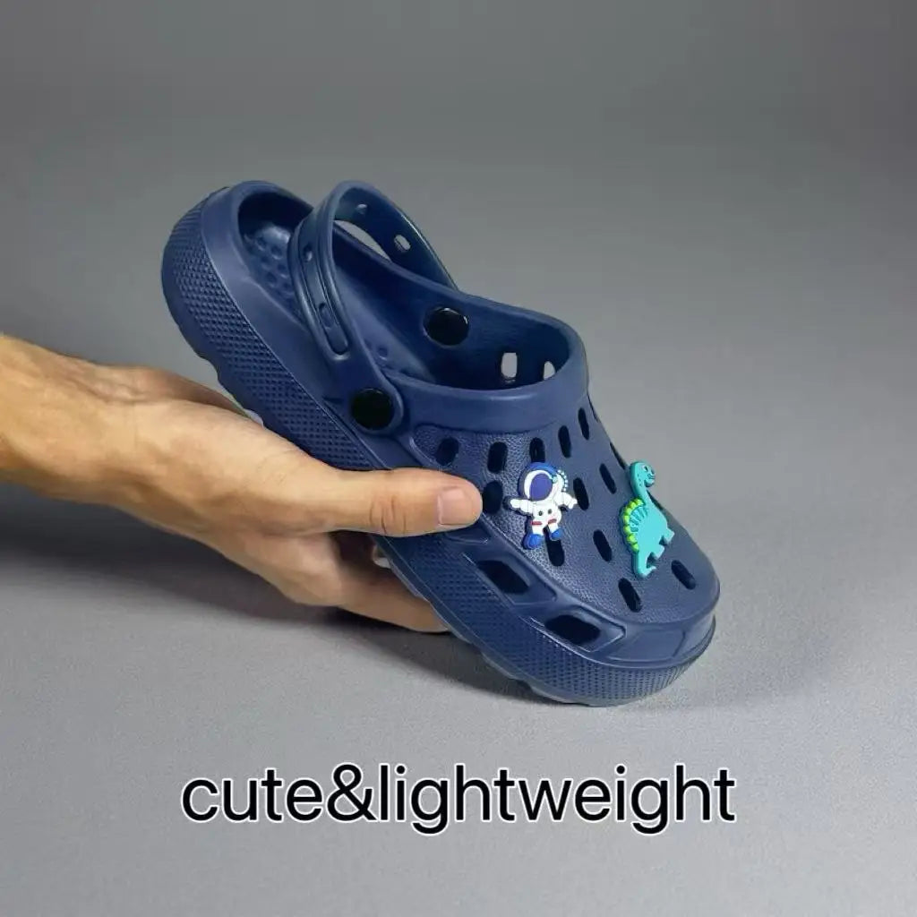 Boys Dinosaur Clogs – Lightweight Beach & Pool Shoes