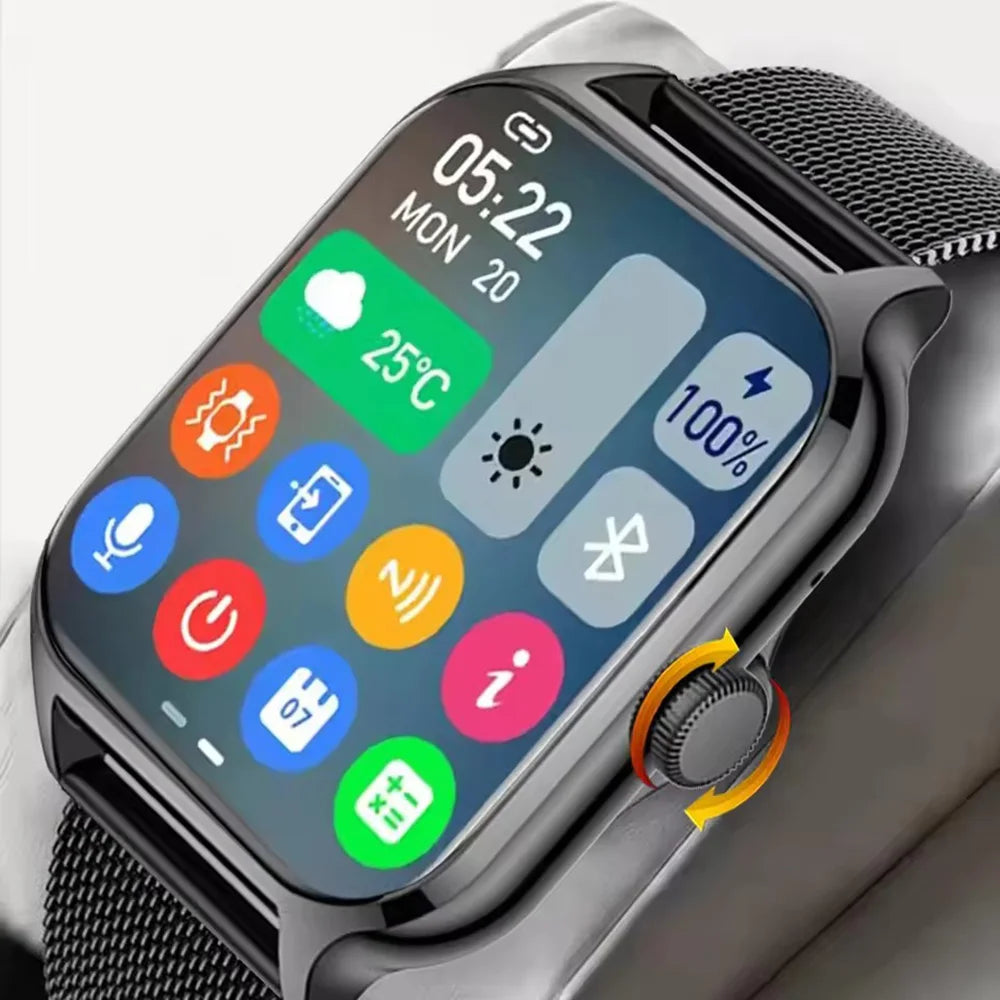 AMOLED Smartwatch 2.01" – Waterproof Multi-Sport with Calls