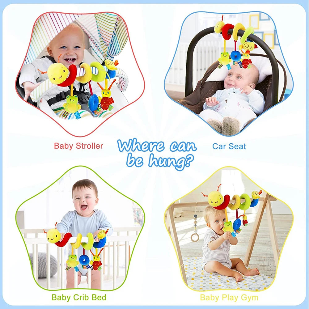 Spiral Pram & Cot Hanging Sensory Toy for Babies