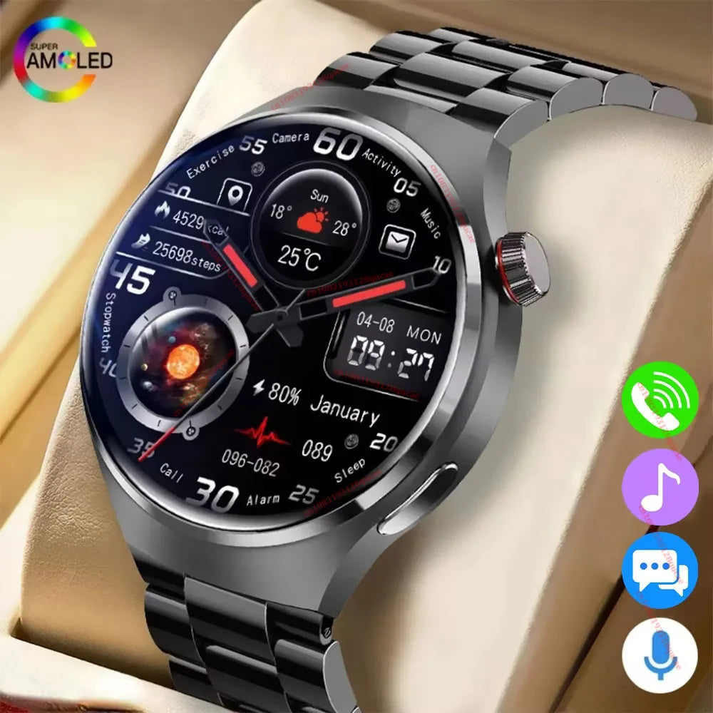 Men's HD Smartwatch – Voice Assistant, Calls & Health Tracking (IP68)