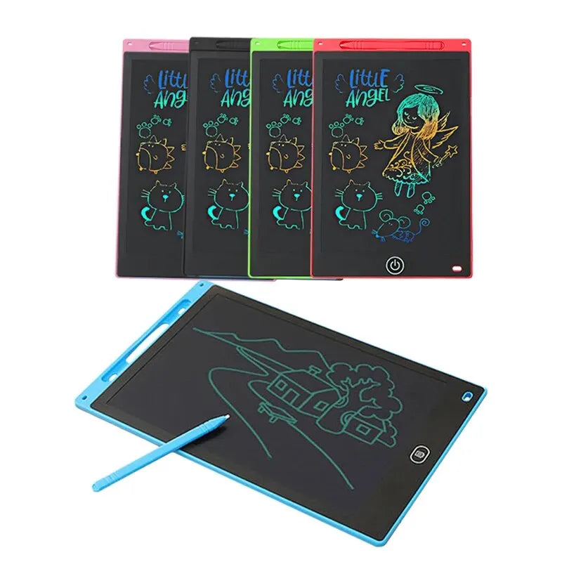 Rechargeable LCD Drawing Board – Erasable Kids Sketch Pad (6.5–12")