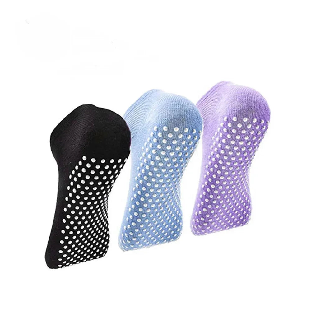 Women's Anti-Slip Yoga Socks – Cotton Grip Socks (EU 33–39)