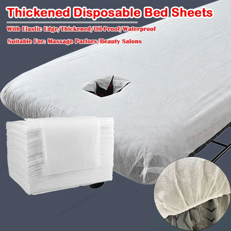 100*215cm Disposable Elastic Bed Sheets Non-Woven Fabrics Breathable Mattress Cover Applicable Massage Salon Spas Bedding 10 pcs