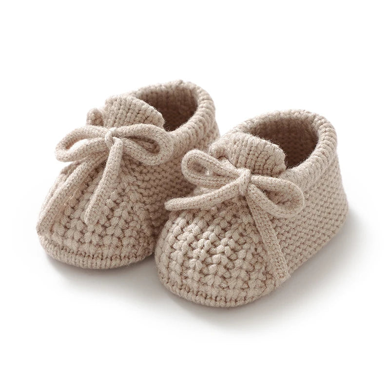 Newborn Knitted Booties – Warm Soft First Boots (0–18 Months)