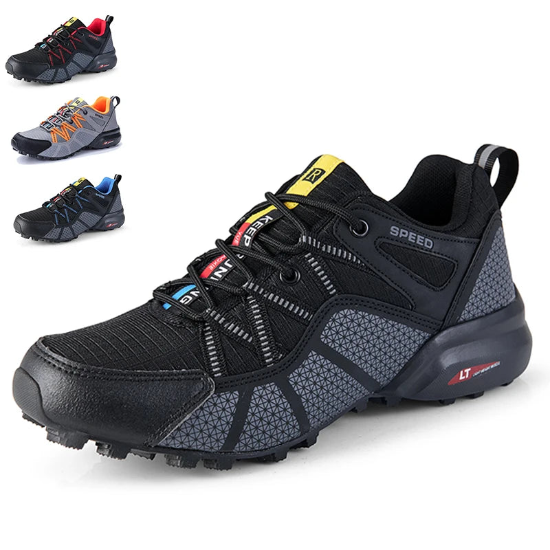 Men's All-Terrain Hiking Shoes – Non-Slip Mesh Outdoor Trainers