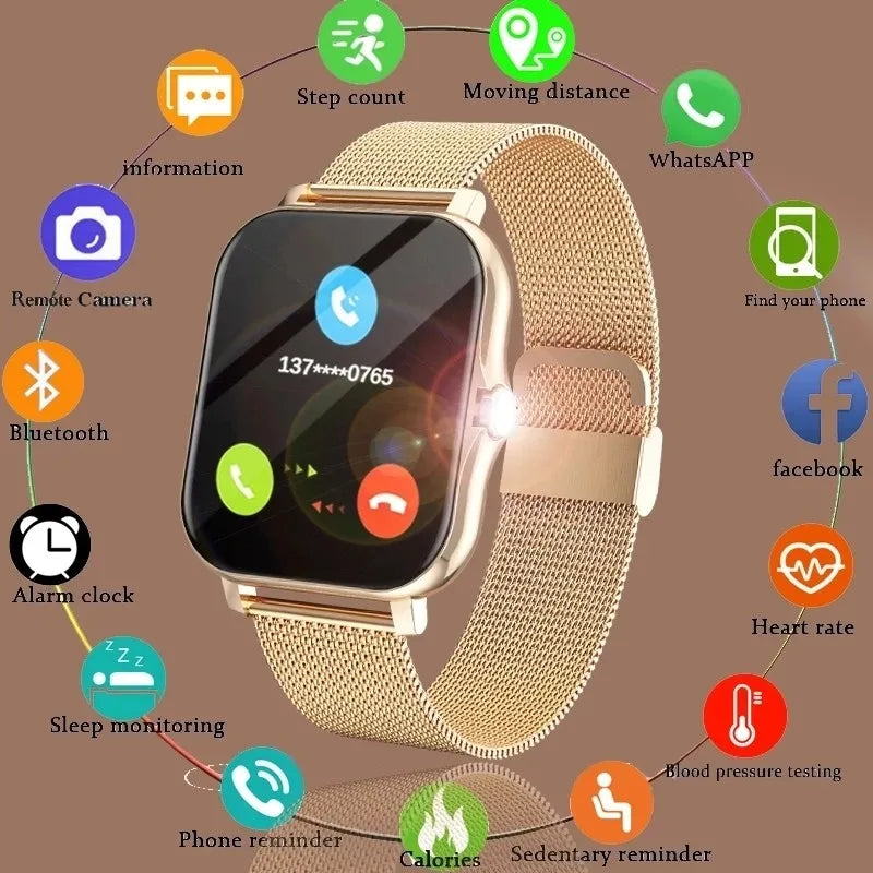 Smart Watch 1.83" – Bluetooth Call Fitness Watch with Music