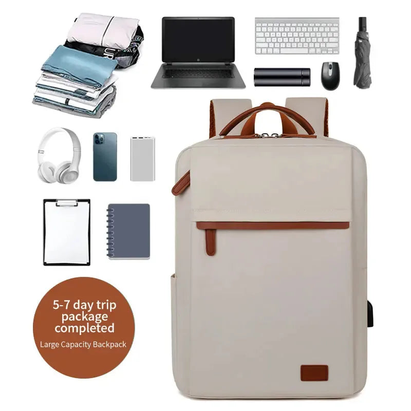 Commuter Laptop Backpack – Simple Large-Capacity Office Bag