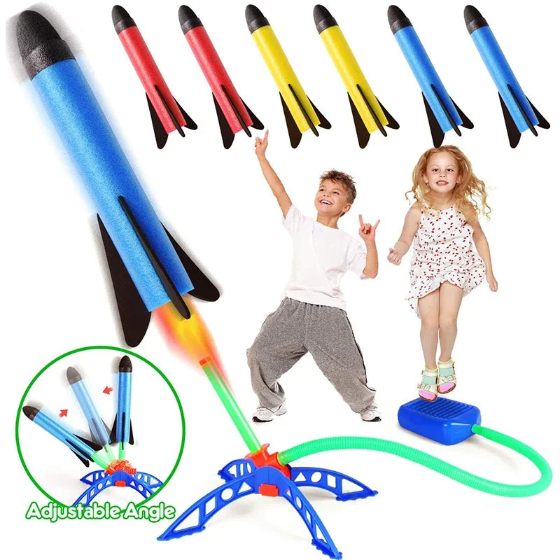 Stomp Rocket Launcher Set – Air-Powered Outdoor Kids Game