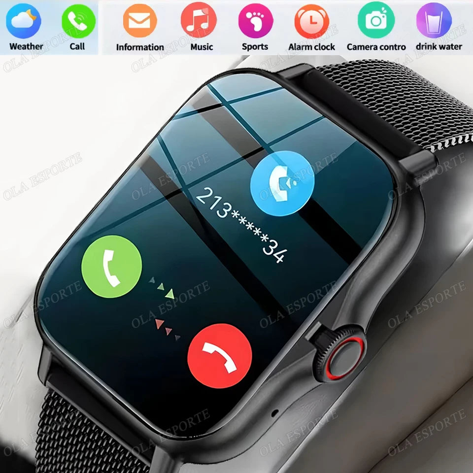 Smart Watch 1.83" – Calls, Heart Rate & Wellness Monitor