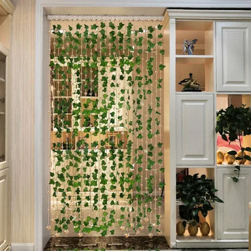 1 Pack Realistic Greenery Vines with 20 LED String Lights Indoor Outdoor Decor for New Year Wall Home Room Office Birthday Party