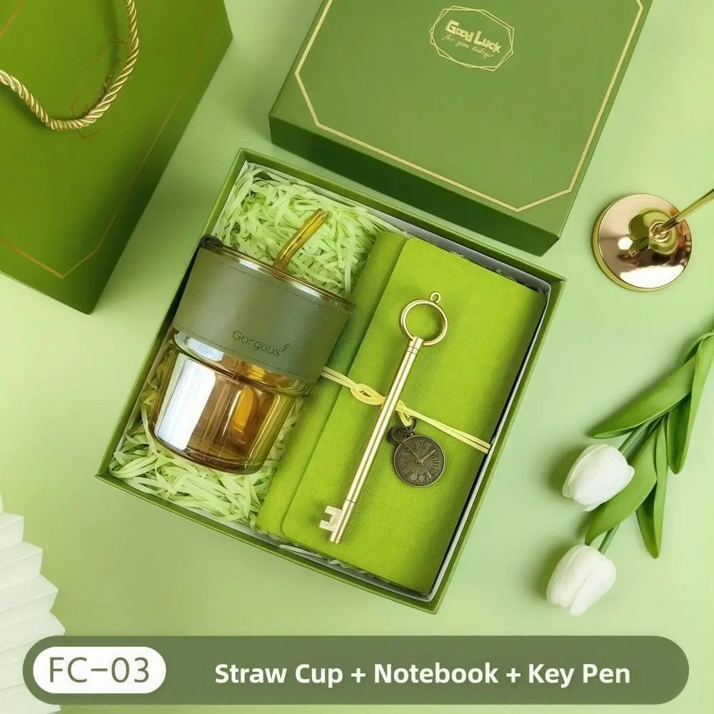 3IN1 Souvenir Gift Set Stylish Design Fan/Towel/Cup Practical Gift Sets Luxury with Paper Bag Gift Box Set Personalized Gifts