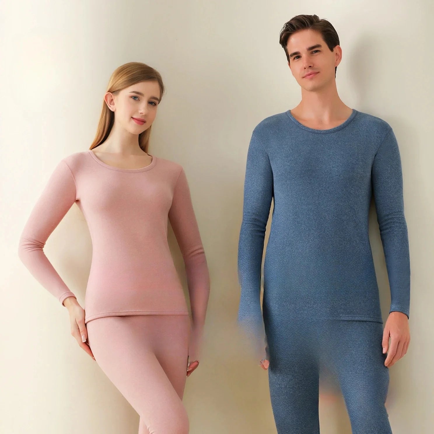 Wool-Silk Thermal Underwear Set – Cashmere-Blend Winter Base Layer