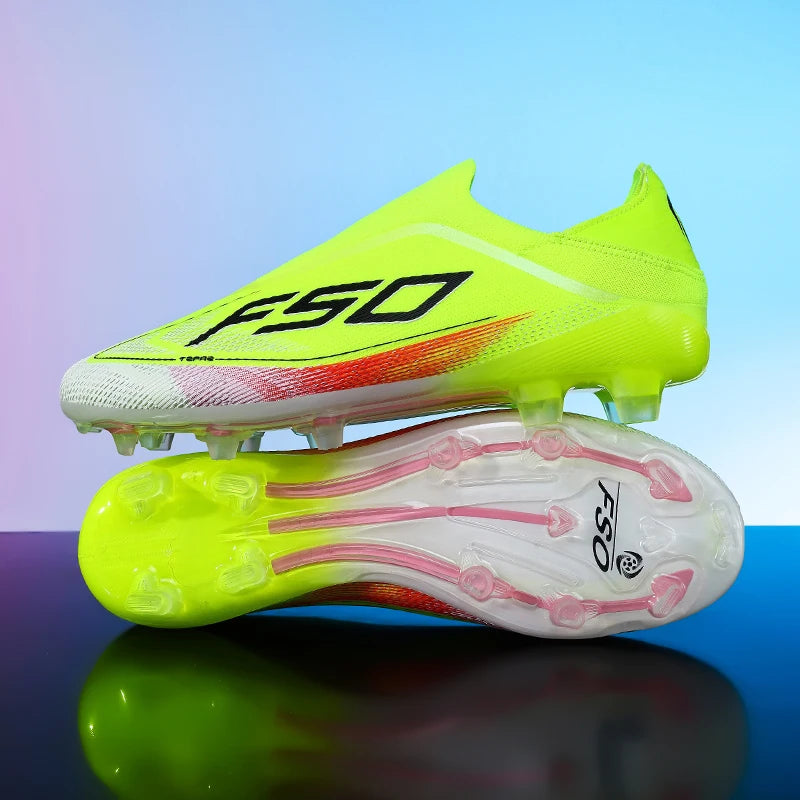 Mid-Top Football Boots – Non-Slip Indoor & Grass Soccer Shoes