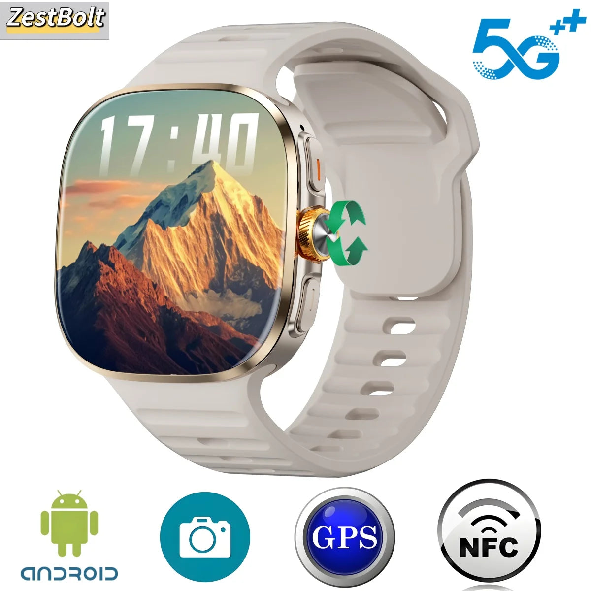 M99 Smartwatch – AMOLED Screen with Rotating Camera, GPS & NFC