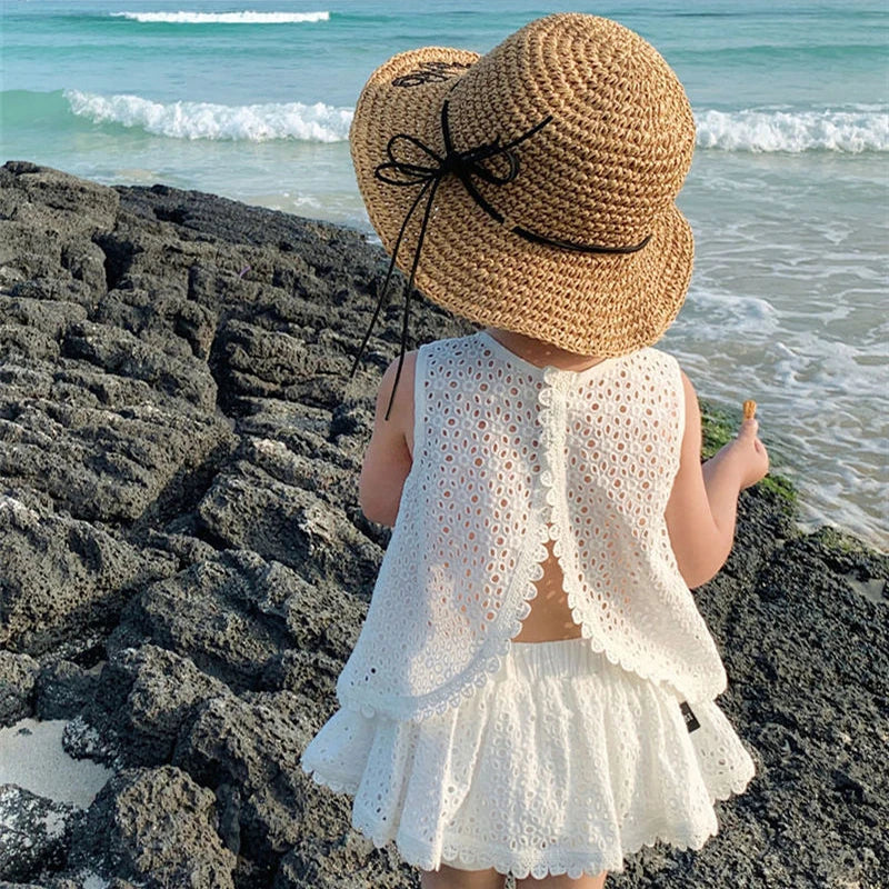 Girls Lace Top & Shorts Set – Sleeveless Summer Outfit