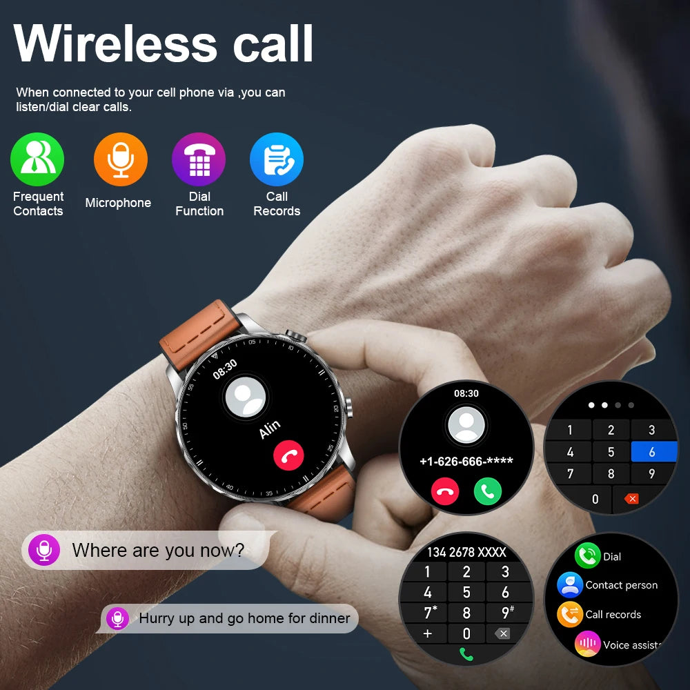 LIGE Outdoor Sports Smartwatch – 1.85" HD, IP68, Bluetooth Calls