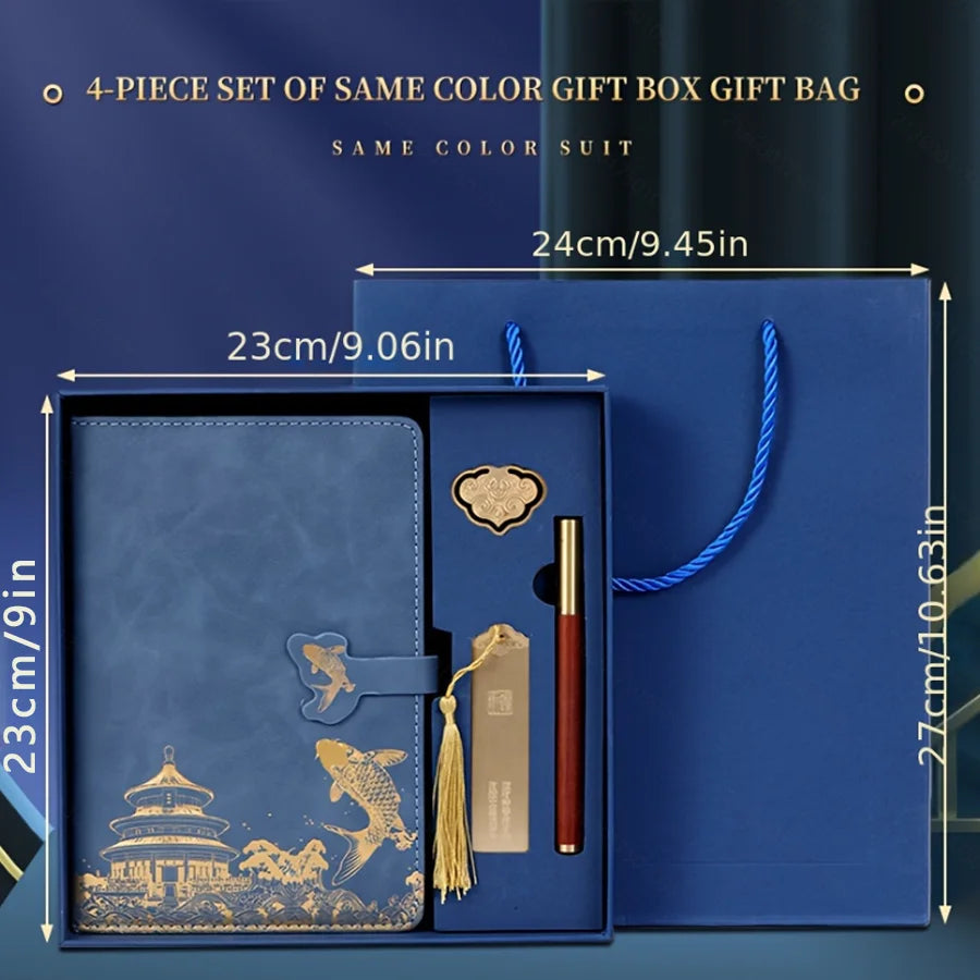 Notebook Gift Box Set – Premium Journal with Pen & Bookmarks
