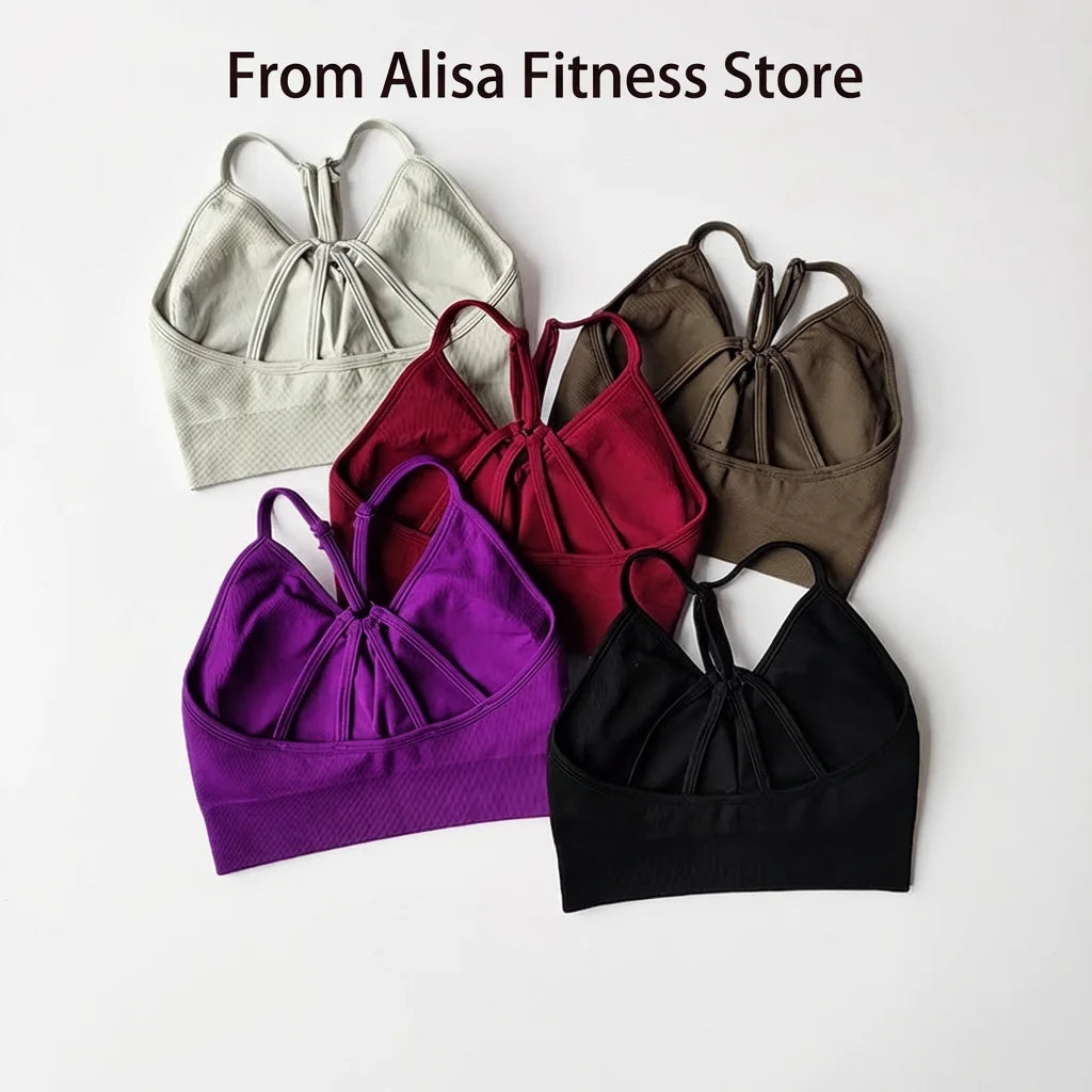 Seamless Yoga Set – High-Waist Leggings & Supportive Sports Bra