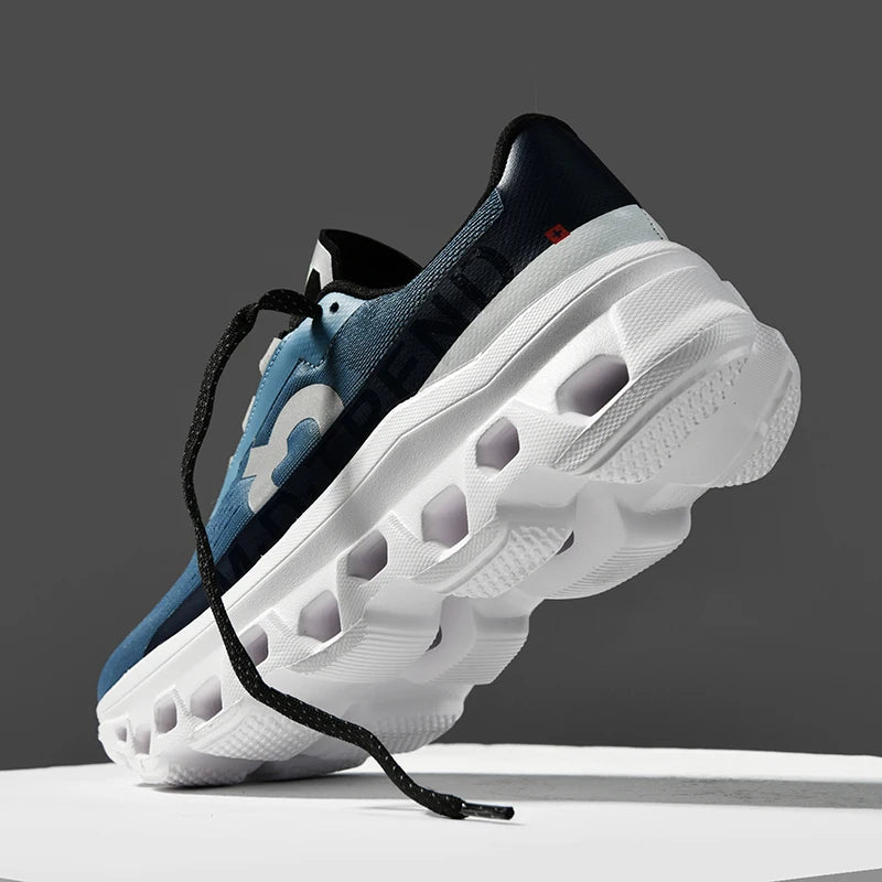 Men's Platform Trainers – Lightweight Mesh Casual Sneakers