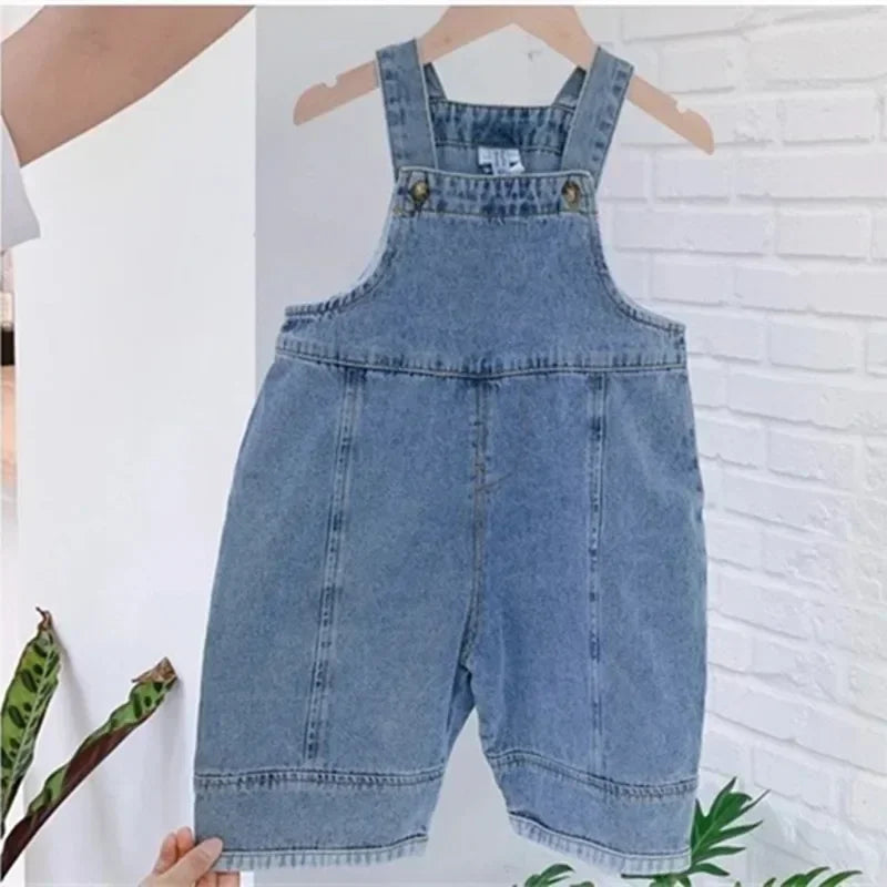 Baby & Kids Denim Dungarees – Casual Bib Overalls for Boys & Girls