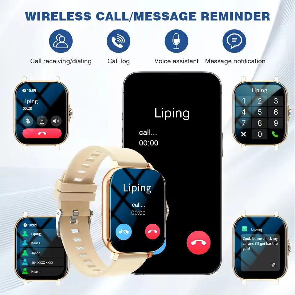 Smart Watch 1.83" – Calls, Heart Rate & Wellness Monitor