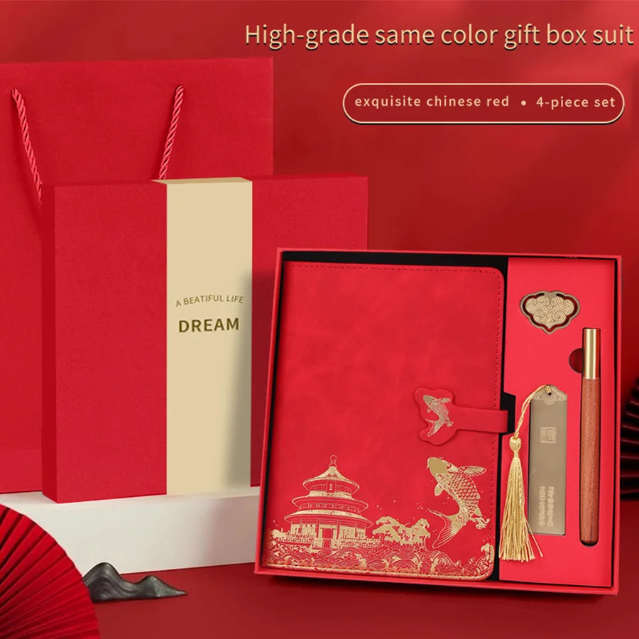 Notebook Gift Box Set – Premium Journal with Pen & Bookmarks