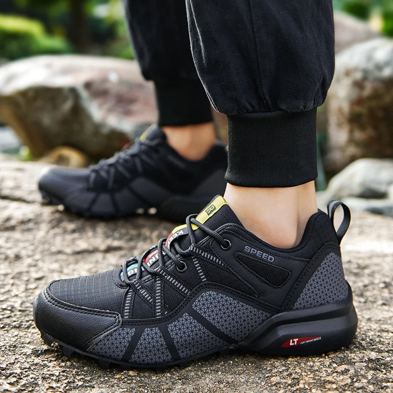 Men's All-Terrain Hiking Shoes – Non-Slip Mesh Outdoor Trainers