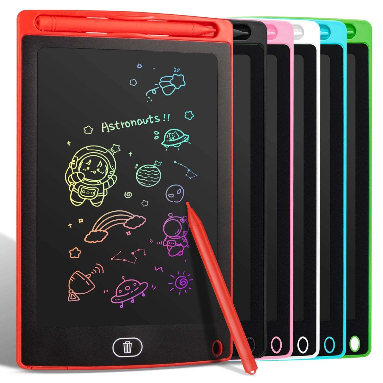 Rechargeable LCD Drawing Board – Erasable Kids Sketch Pad (6.5–12")
