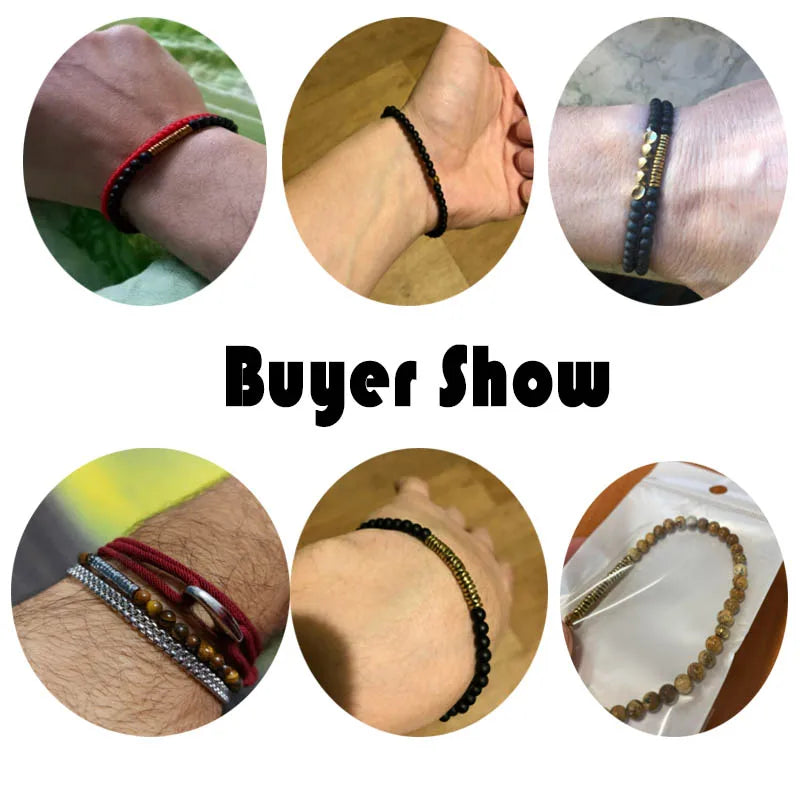 Men's Hematite Bead Bracelet – Antique Gold Meditation Wristband
