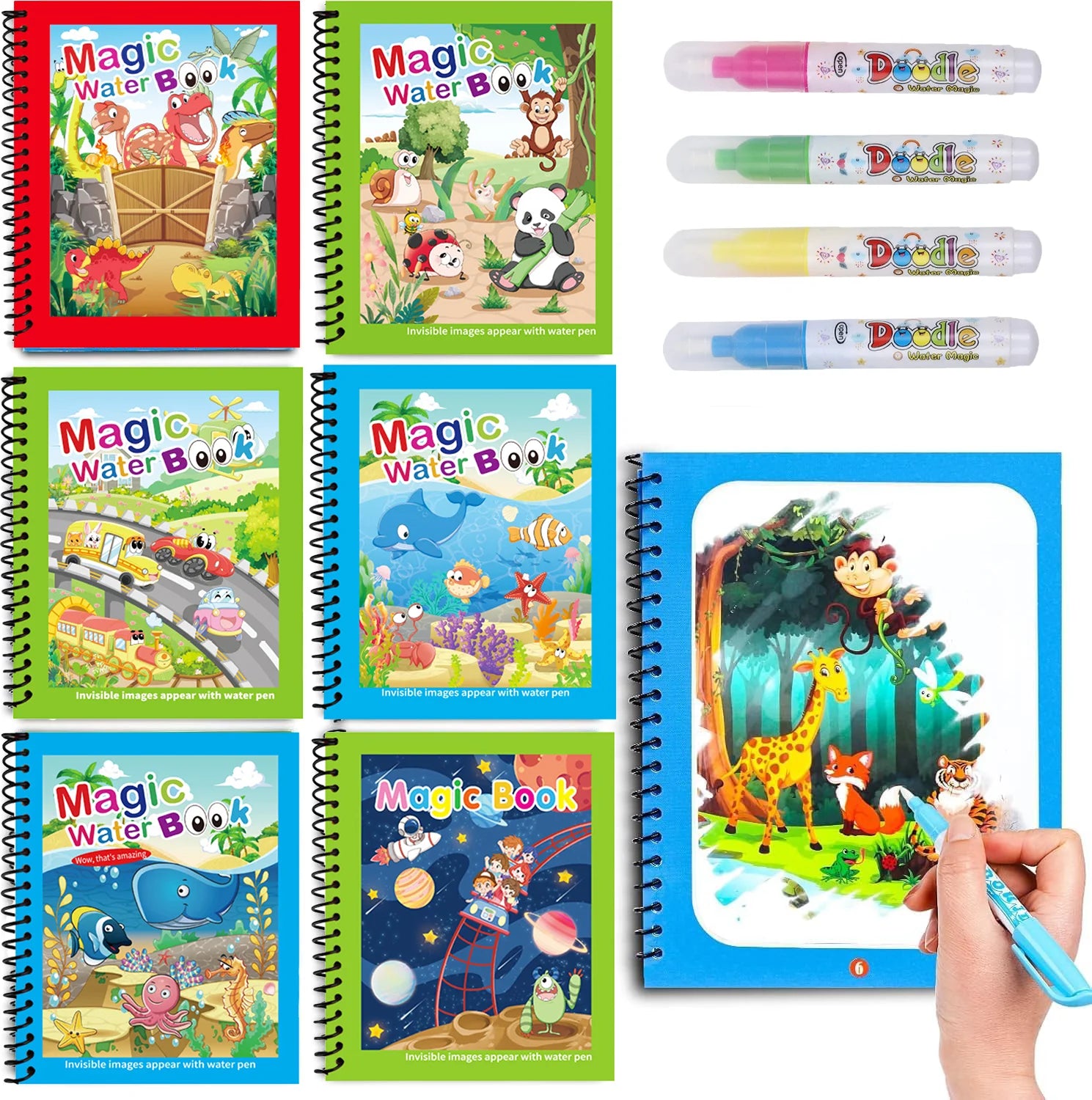 Magic Water Drawing Book – Mess-Free Reusable Painting Pad
