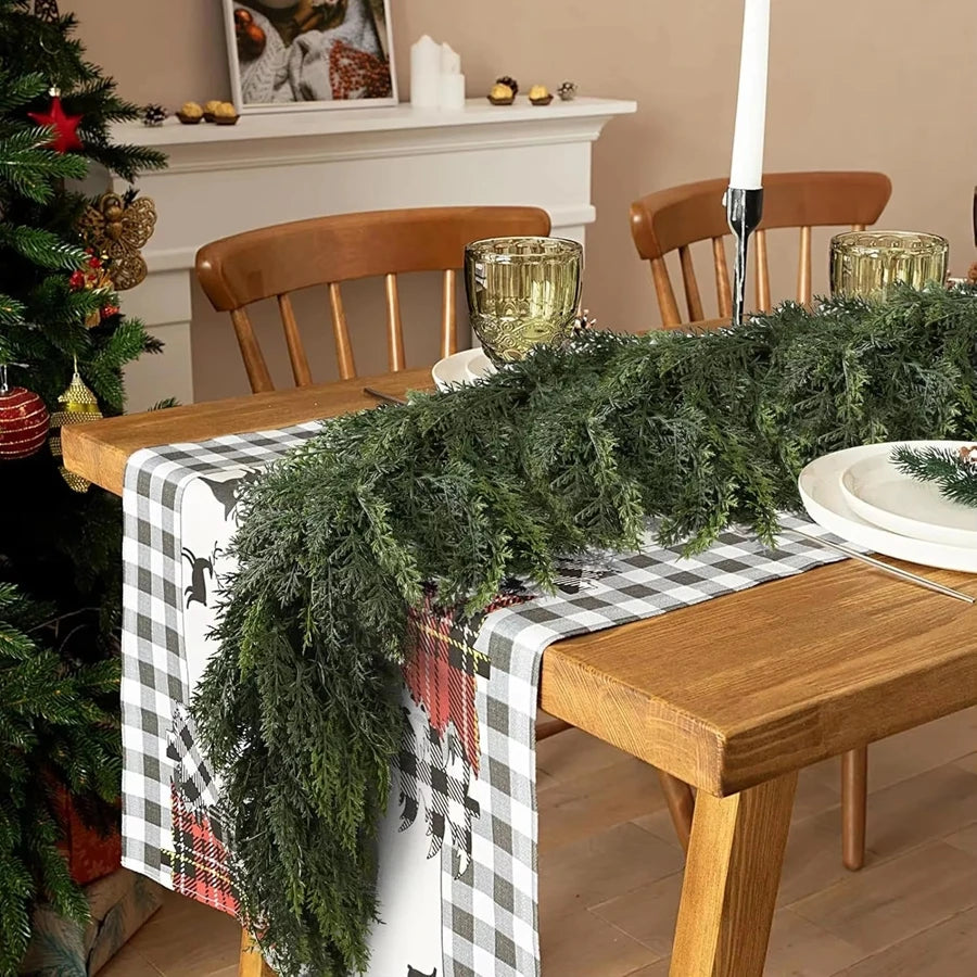 9ft 270cm Christmas Garland Artificial Pine Door Wall Festive Decoration