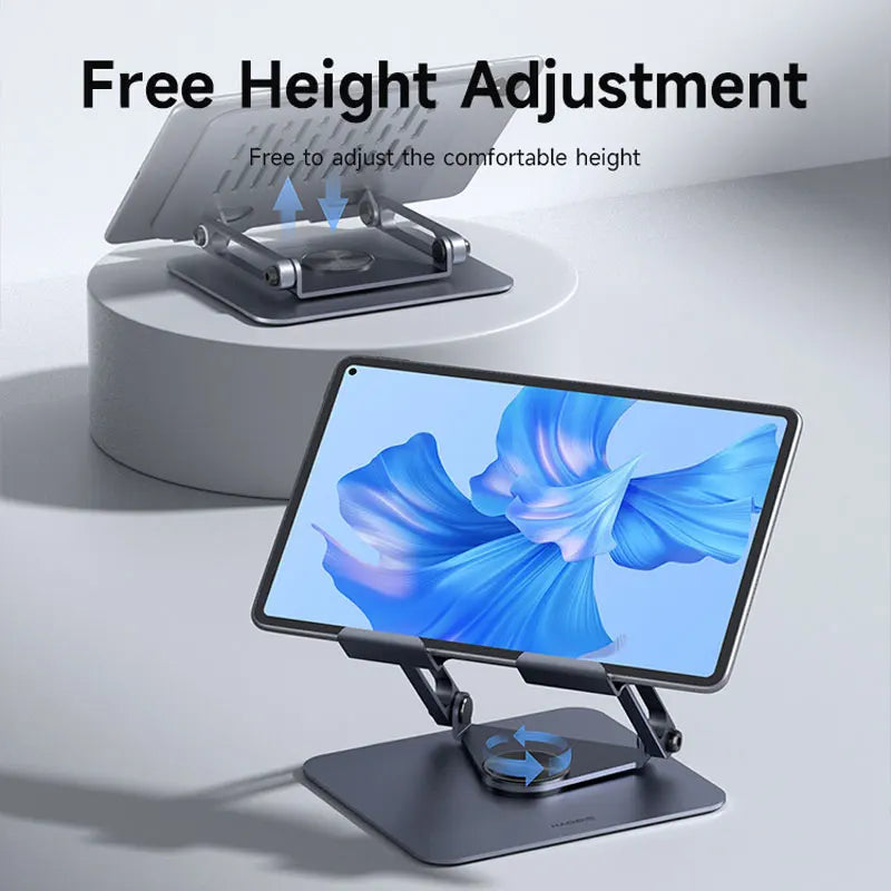Hagibis Rotating Tablet Stand – 360° Adjustable Aluminium Holder