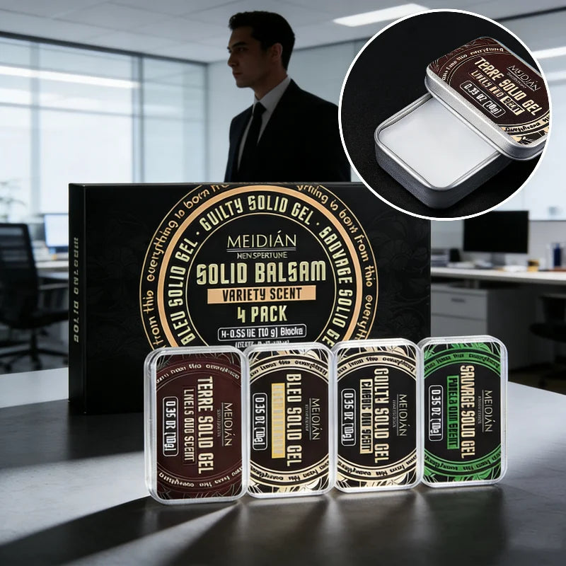 Men Charm Solid Perfume Balm Lasting Fresh Cologne Fragrance Men Deodorant Gift Set Portable Floral Fruity Scent Solid Fragrance