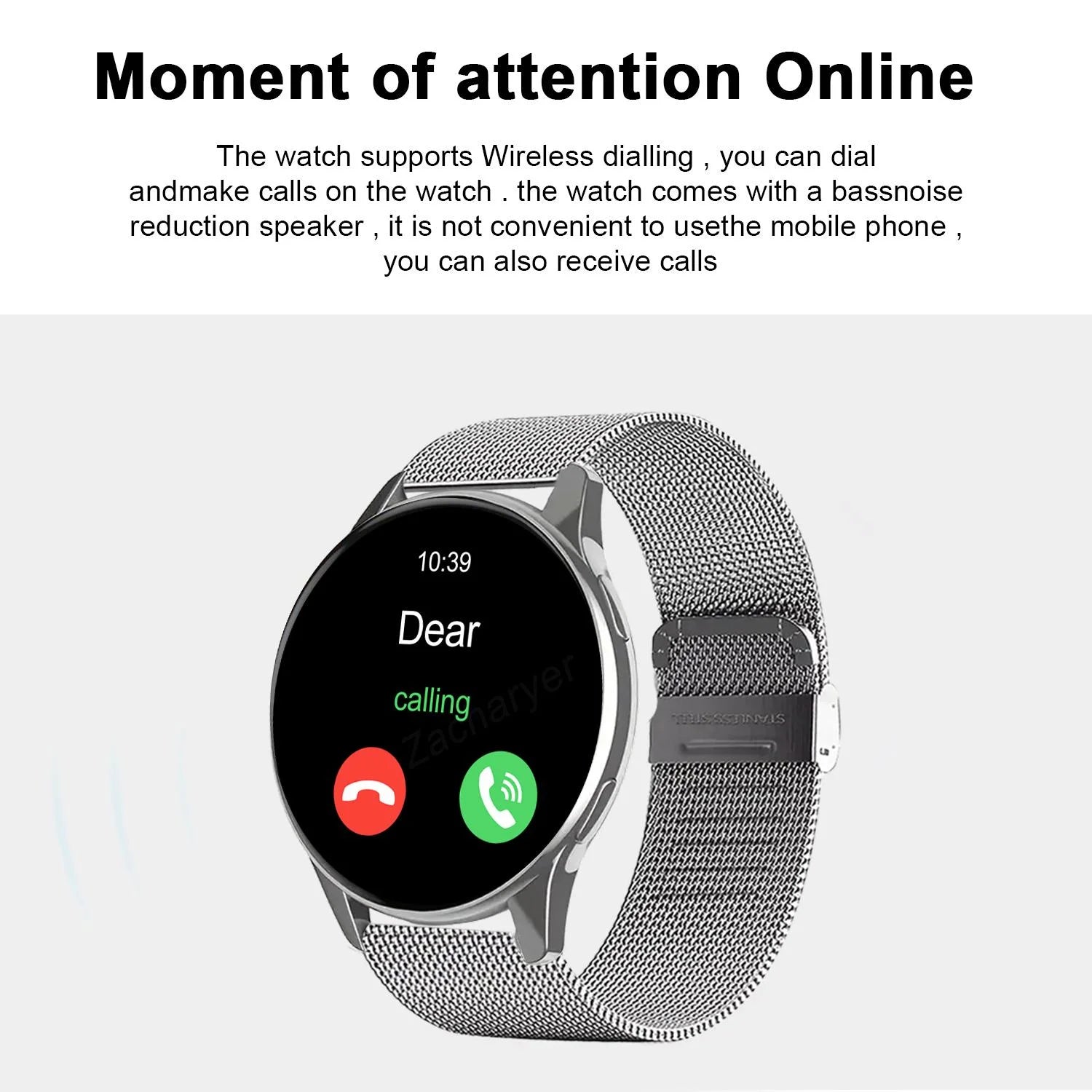Multi-Sport Smartwatch – Wireless Calls & Custom Watch Faces