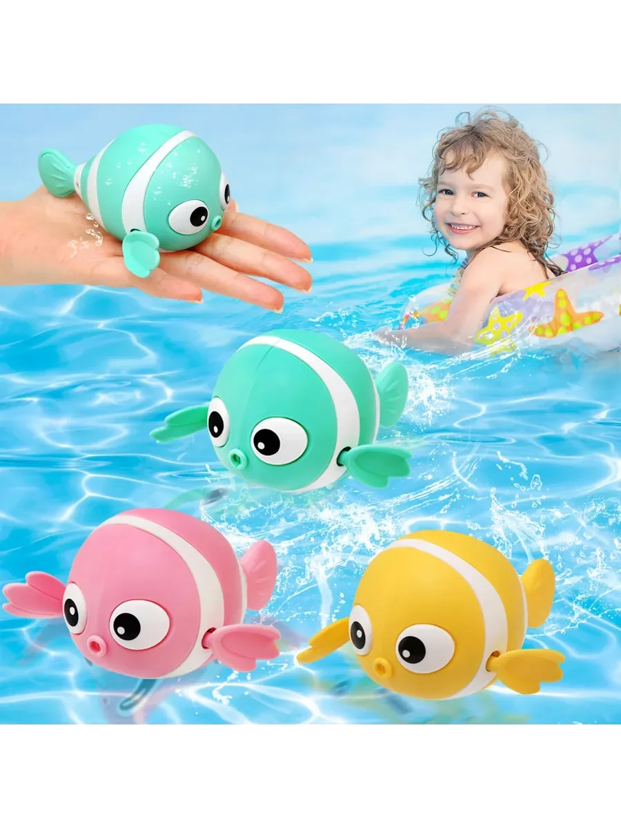 Wind-Up Swimming Fish Bath Toy – Splash-Time Fun