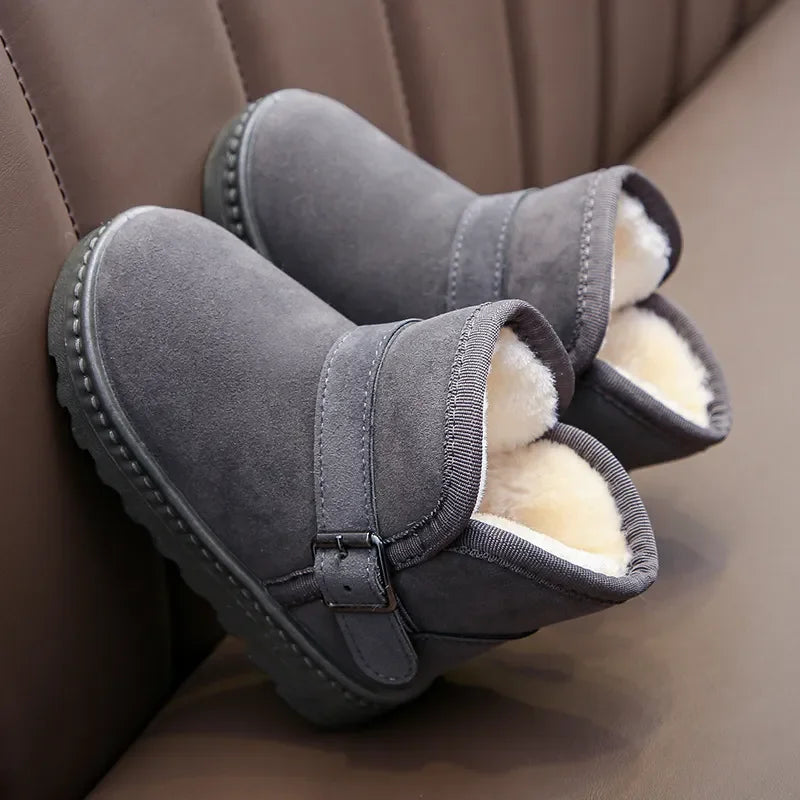 Kids Warm Snow Boots – Cotton-Lined Winter Shoes for Boys & Girls