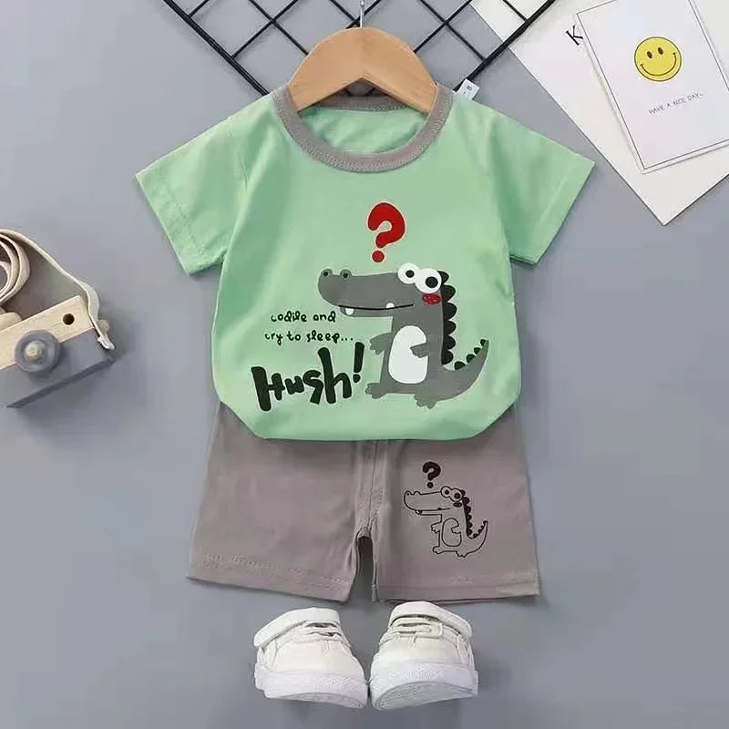 Toddler T-Shirt & Shorts Set – Soft Cotton Summer Outfit