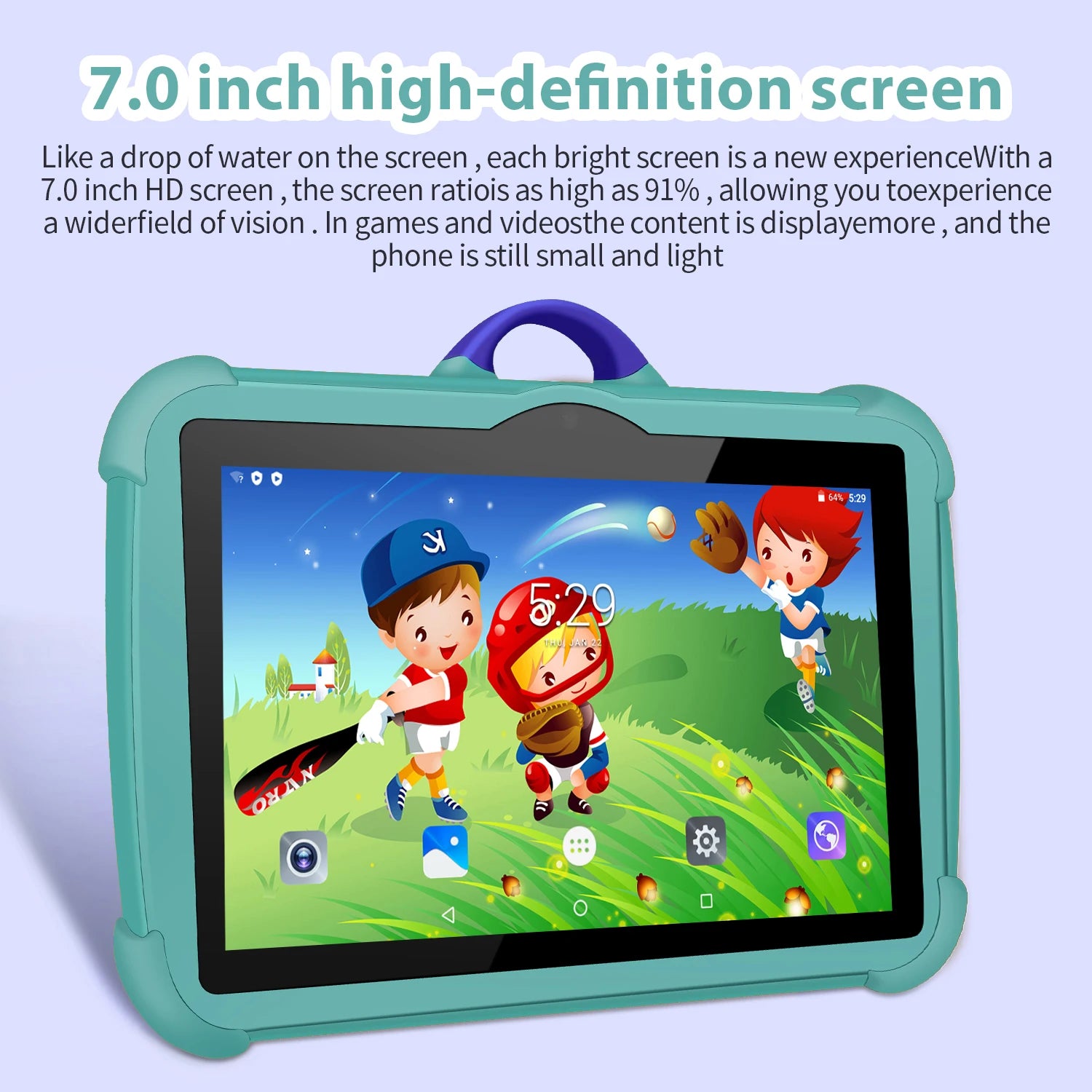 Kids Tablet 7" – Android 13 Learning Tablet (4GB+64GB)