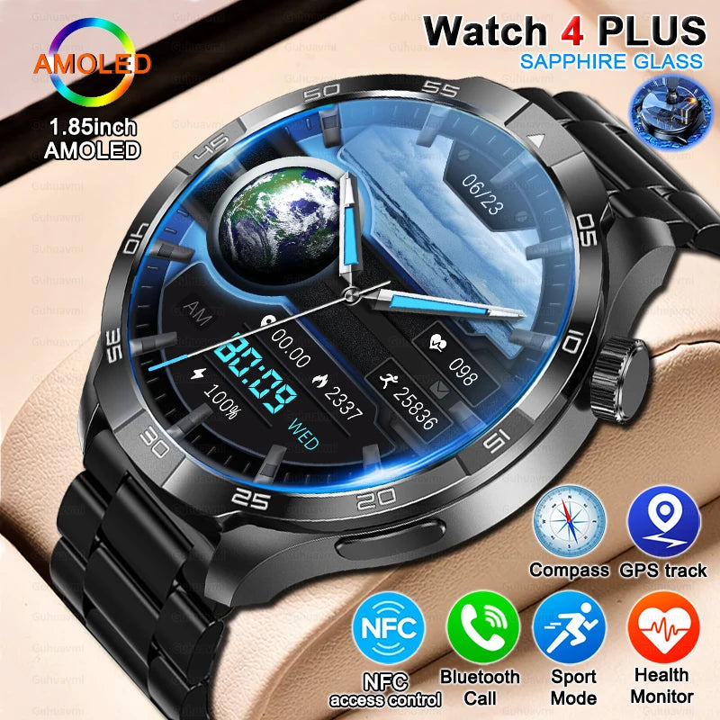 AMOLED Always-On Smartwatch – NFC, GPS Route & Bluetooth Calls